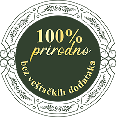 100% prirodan proizvod, bez veštačkih dodataka i hemikalija