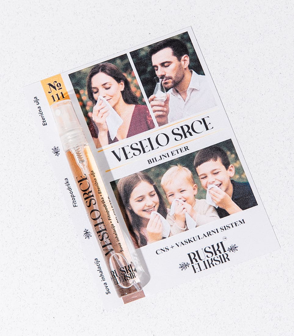 Inhalacija za smanjenje stresa i bolju vitalnost VESELO SRCE: Prirodna ulja za ublažavanje stresa i podršku cirkulaciji