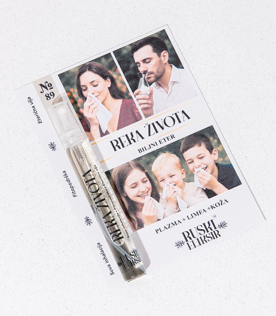 REKA ŽIVOTA: Podrška organizmu za unutrašnje pročišćenje REKA ŽIVOTA: Inhalacija za detoksikaciju i izbacivanje unutrašnjih zagađenja