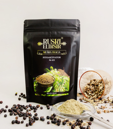 Biljni prah za potenciju sa koprivom, maslačkom i sladićem - Muška Snaga №432
